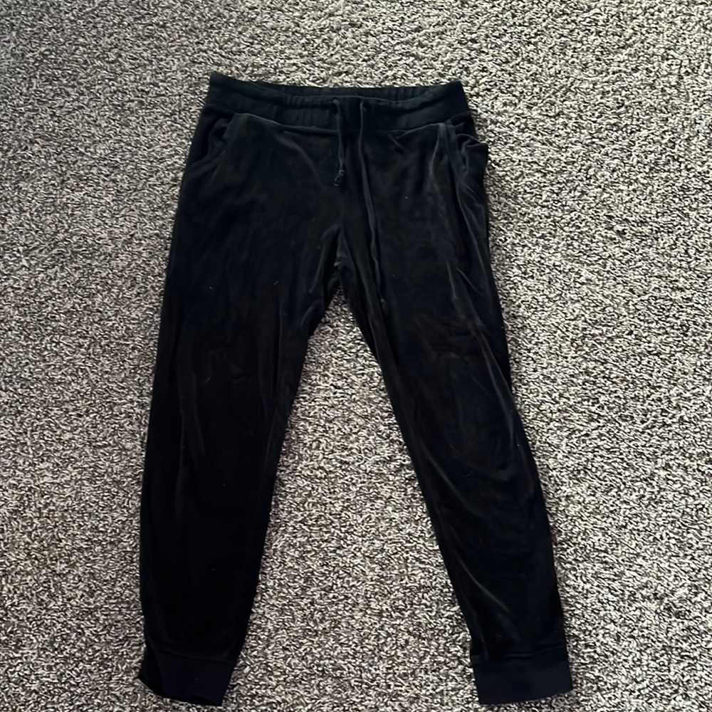 teens large velvet sweatpants